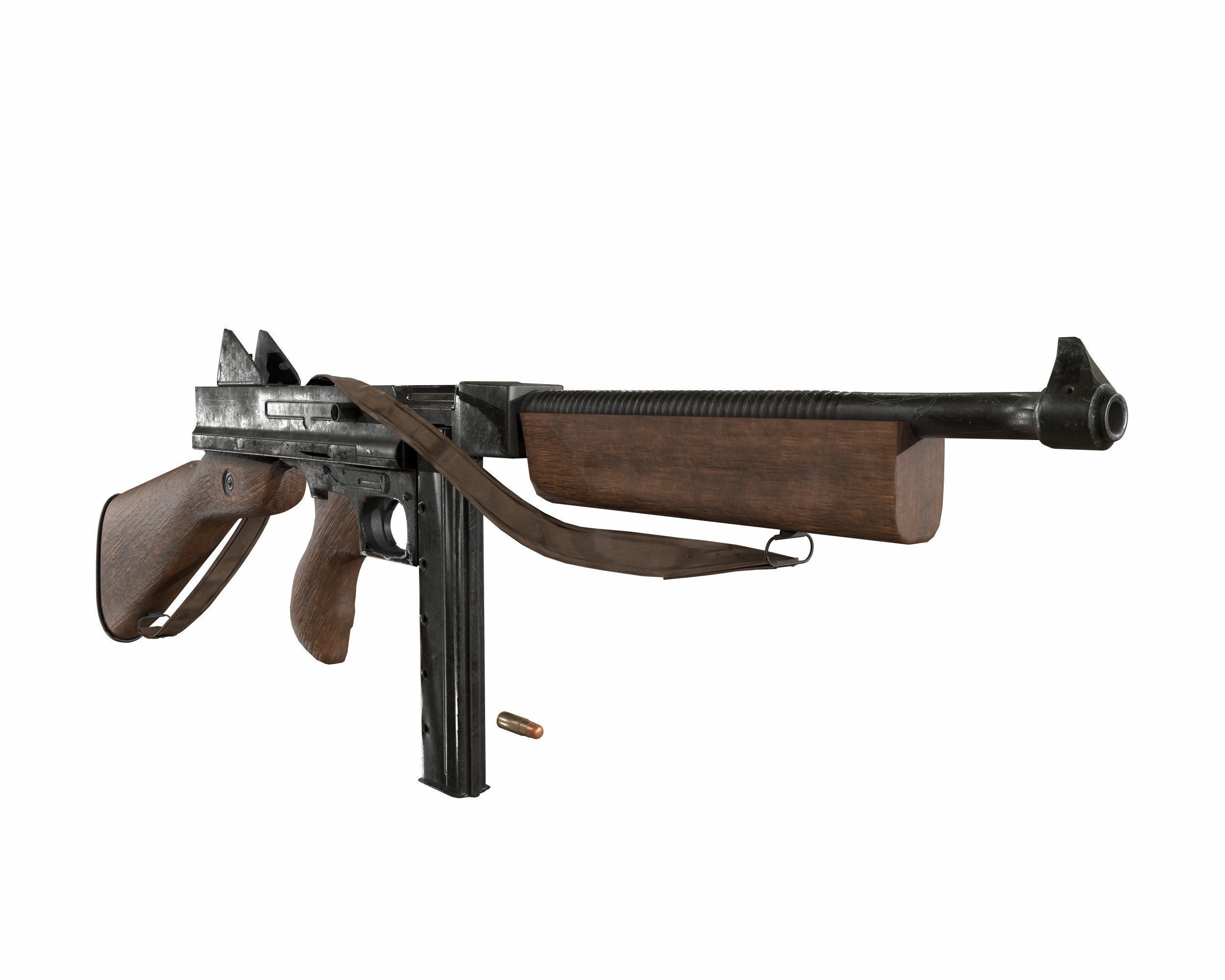 m1921 thompson 3D model_3