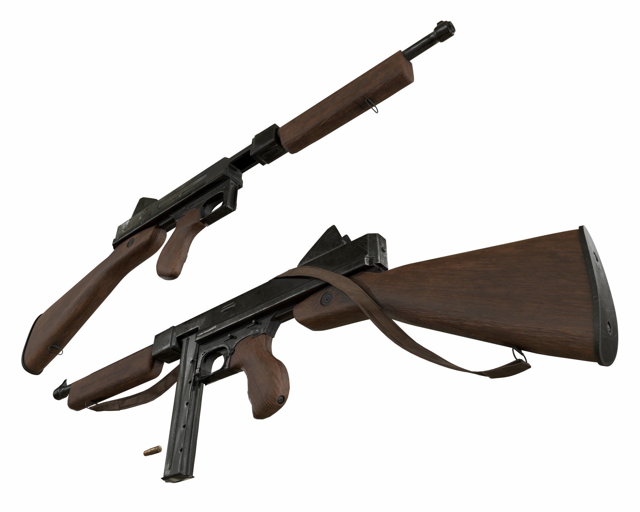 m1921 thompson 3D model_15