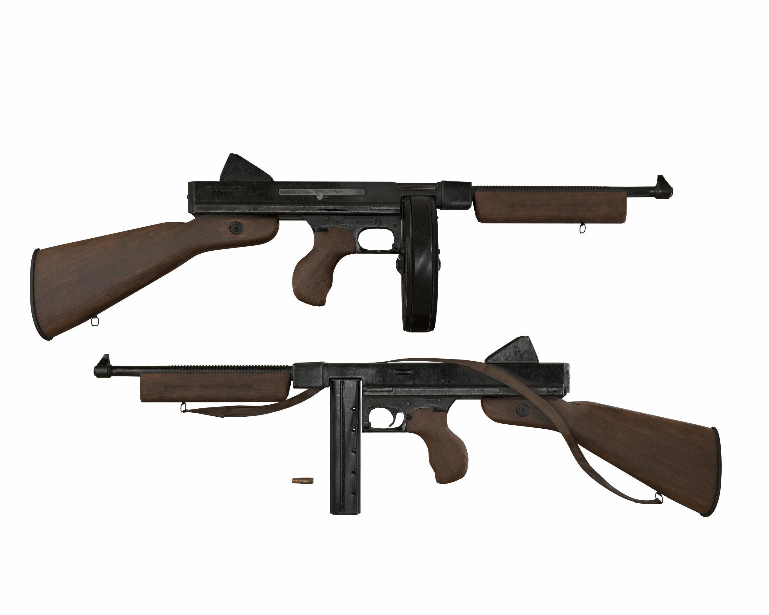 m1921 thompson 3D model_9