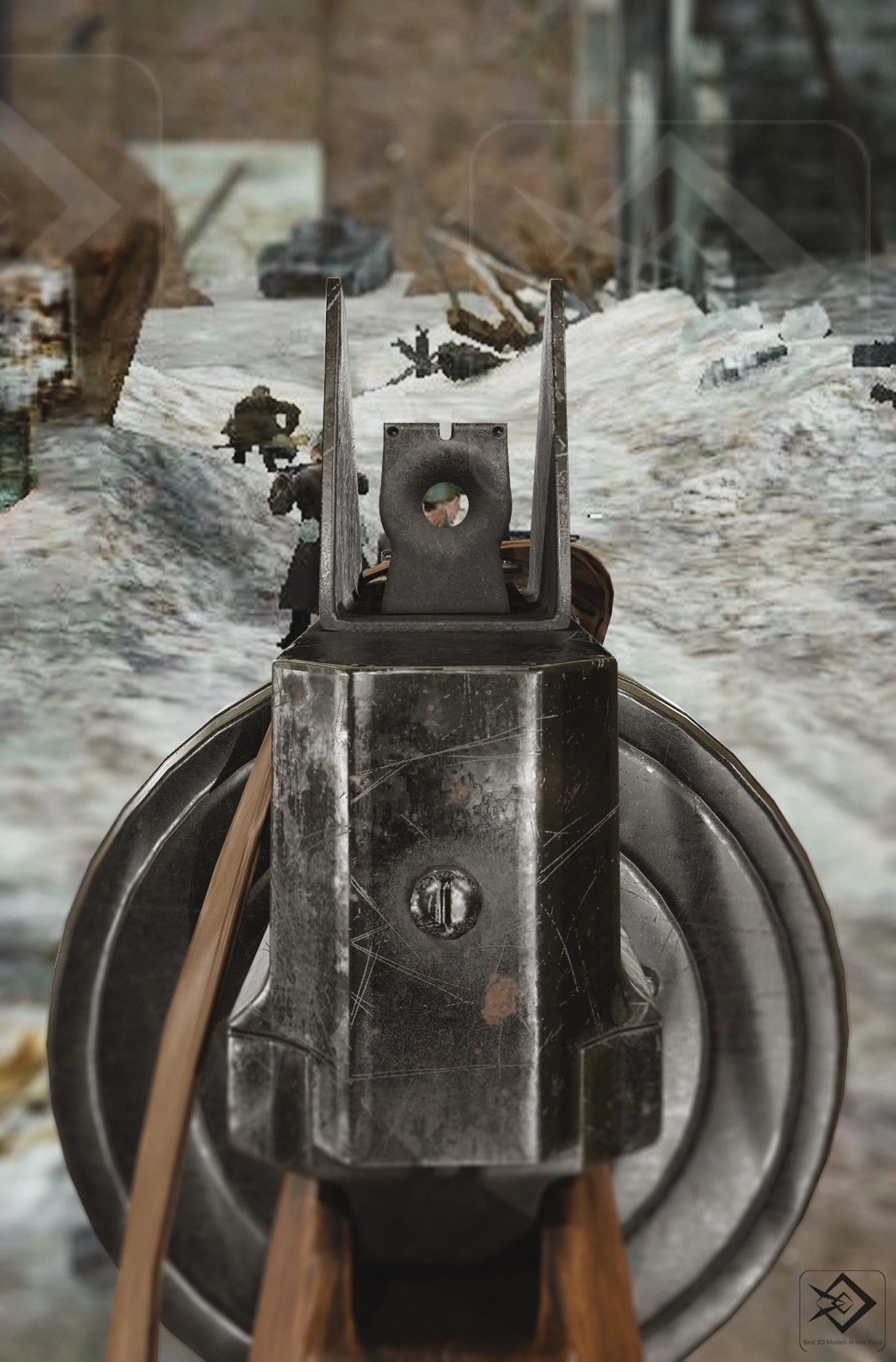 m1921 thompson 3D model_2