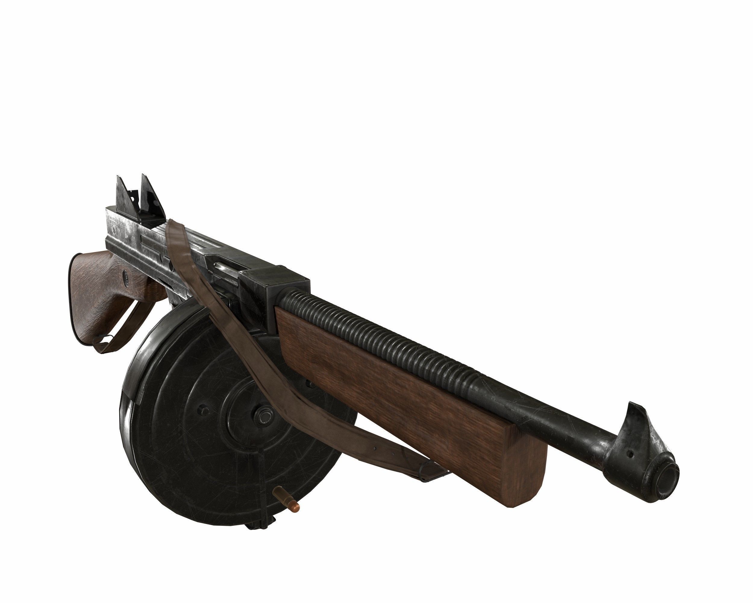 m1921 thompson 3D model_12