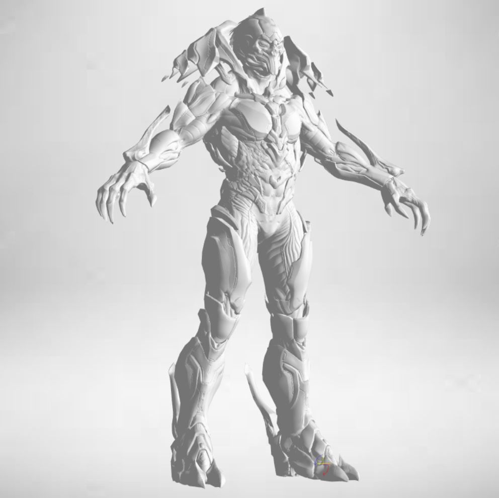 Gameready Future Character - 102 3D model_6