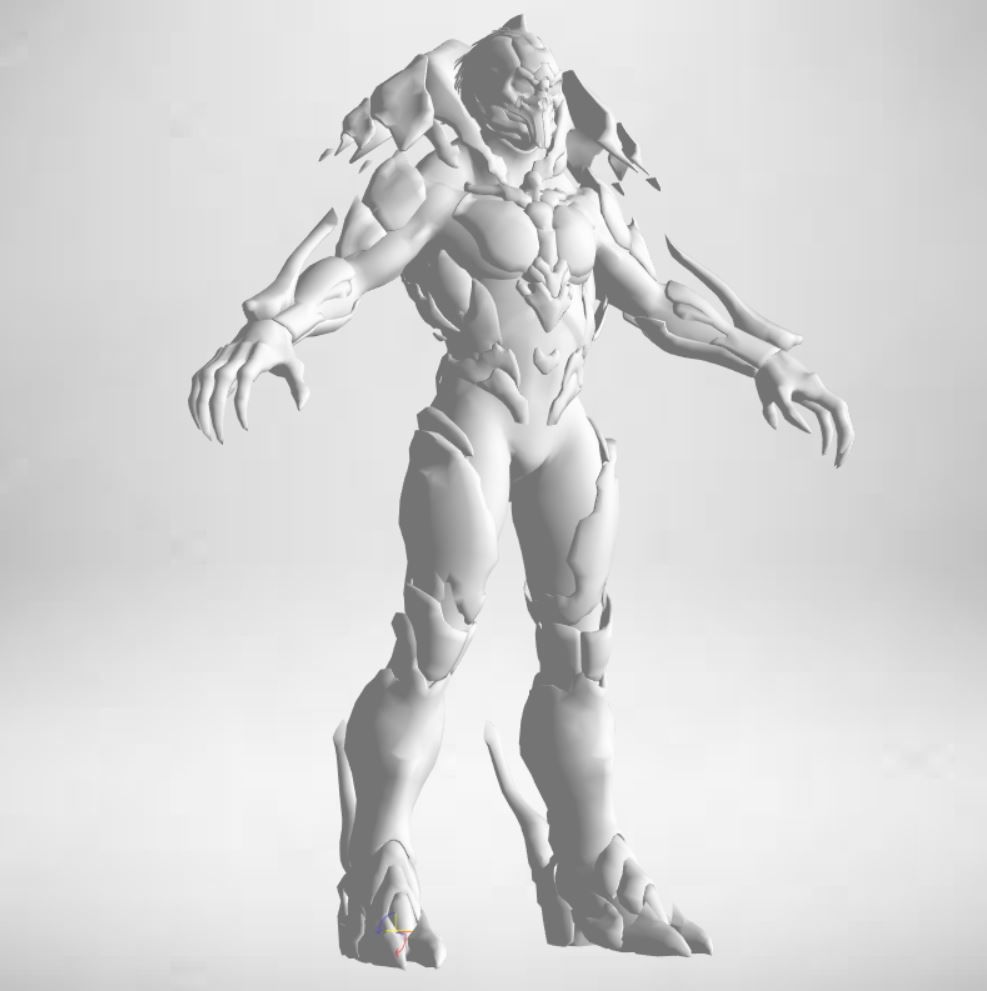Gameready Future Character - 102 3D model_7