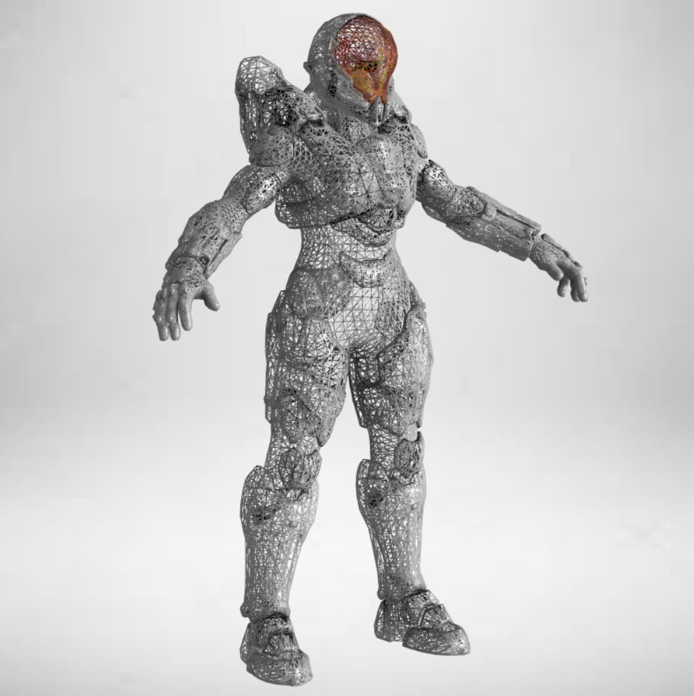 Gameready Future Character - 103 3D model_8