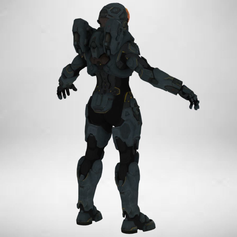 Gameready Future Character - 103 3D model_4