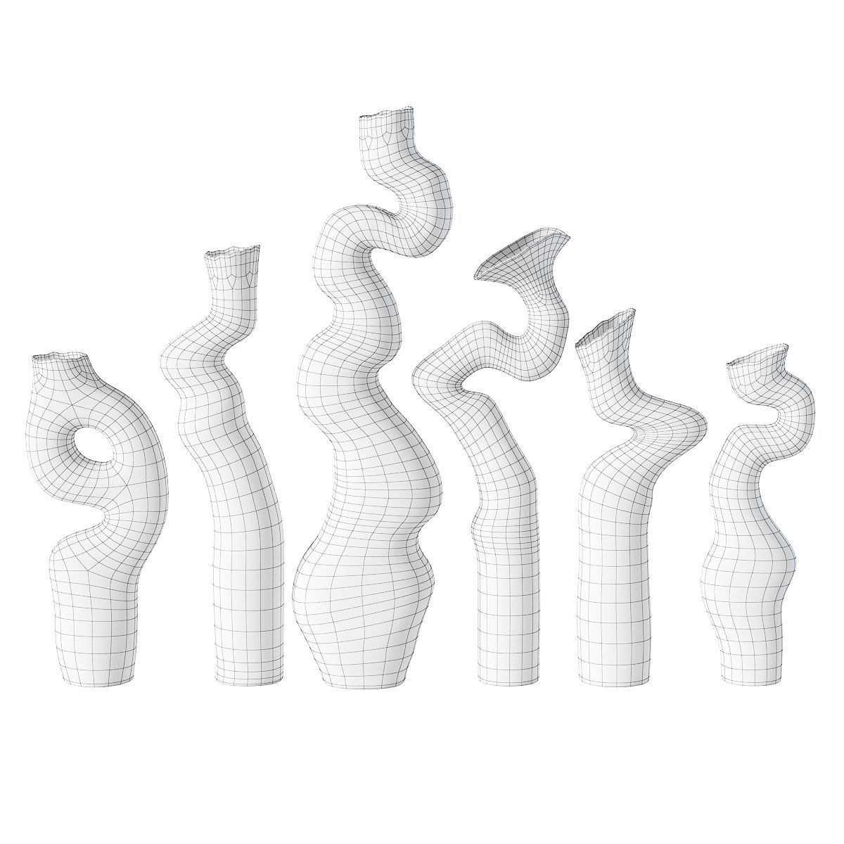 Landscaping Human Form Vases 3D model_3