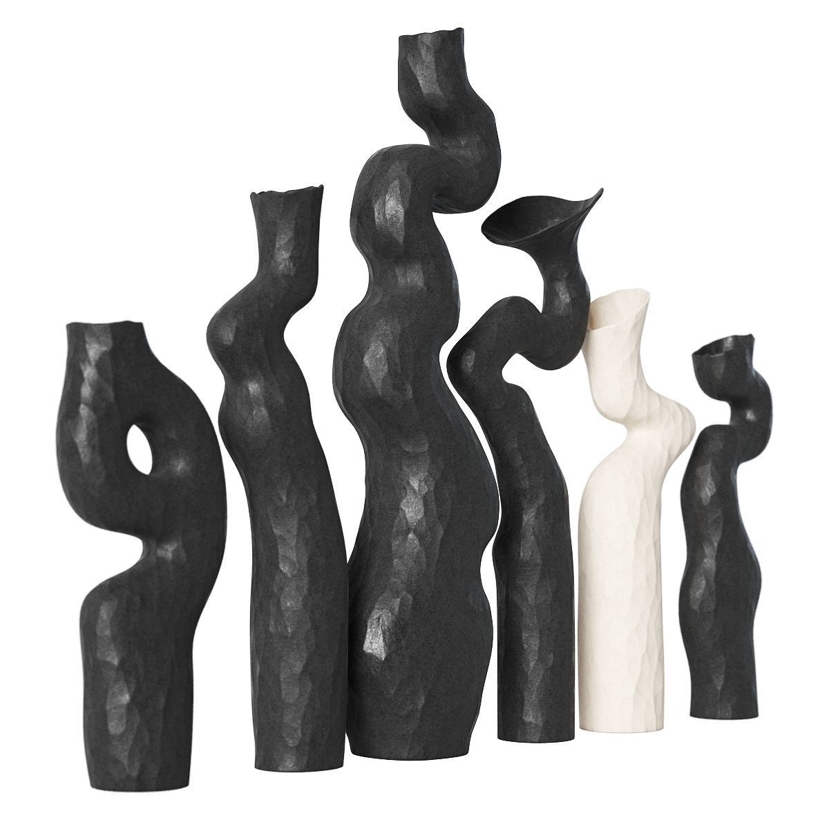 Landscaping Human Form Vases 3D model_2