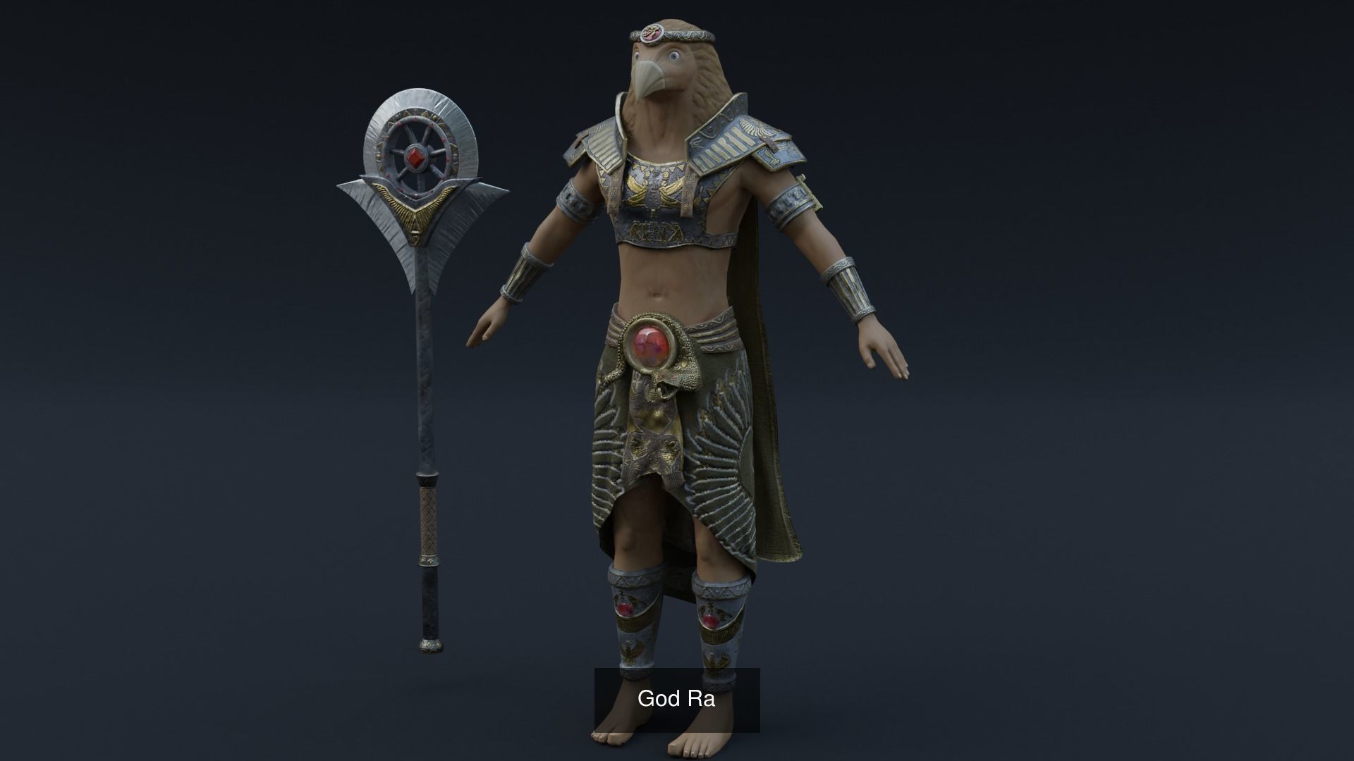 Egyptian Gods - Game Characters 3D Model Collection_11