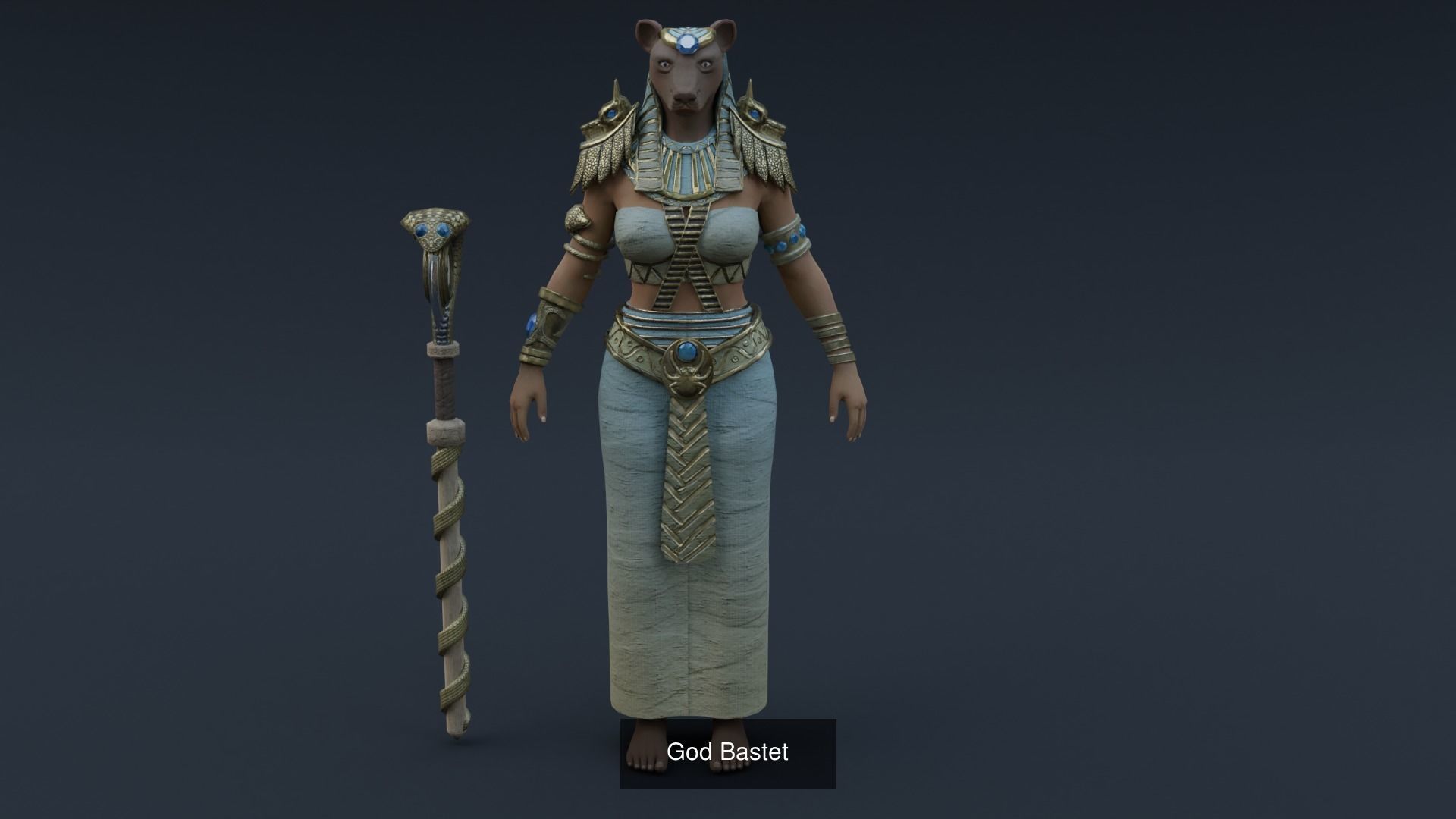 Egyptian Gods - Game Characters 3D Model Collection_9