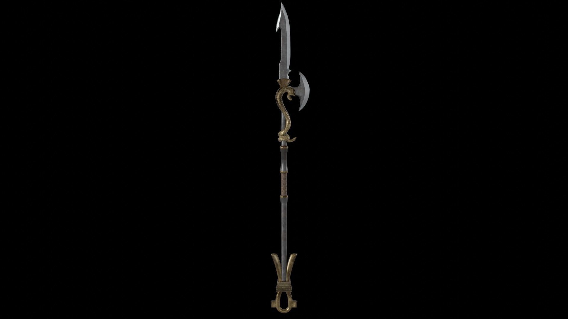 Spear02 elder scrolls iii sword Low-poly 3D model_4