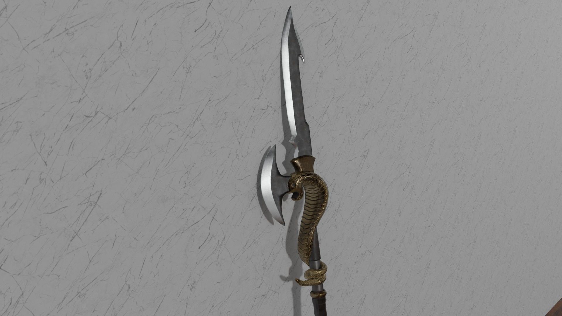 Spear02 elder scrolls iii sword Low-poly 3D model_13