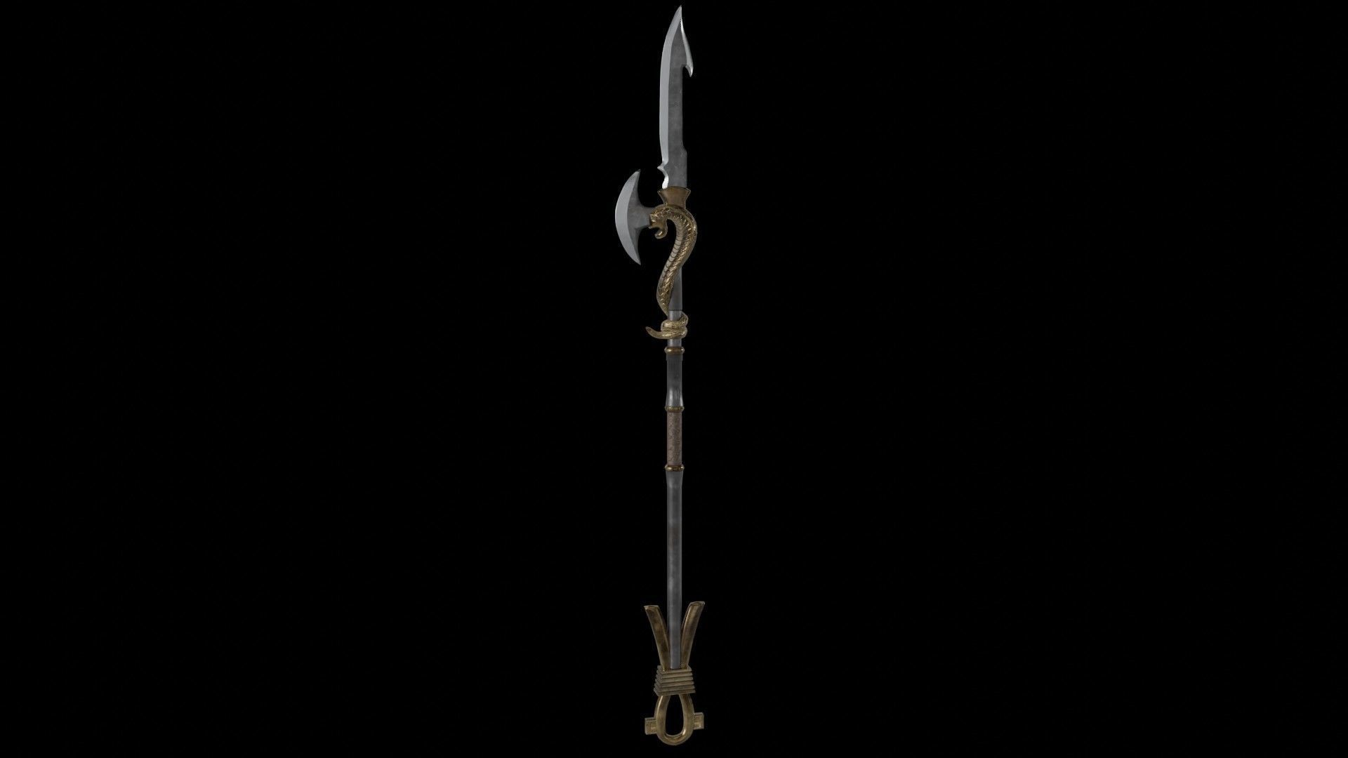 Spear02 elder scrolls iii sword Low-poly 3D model_1