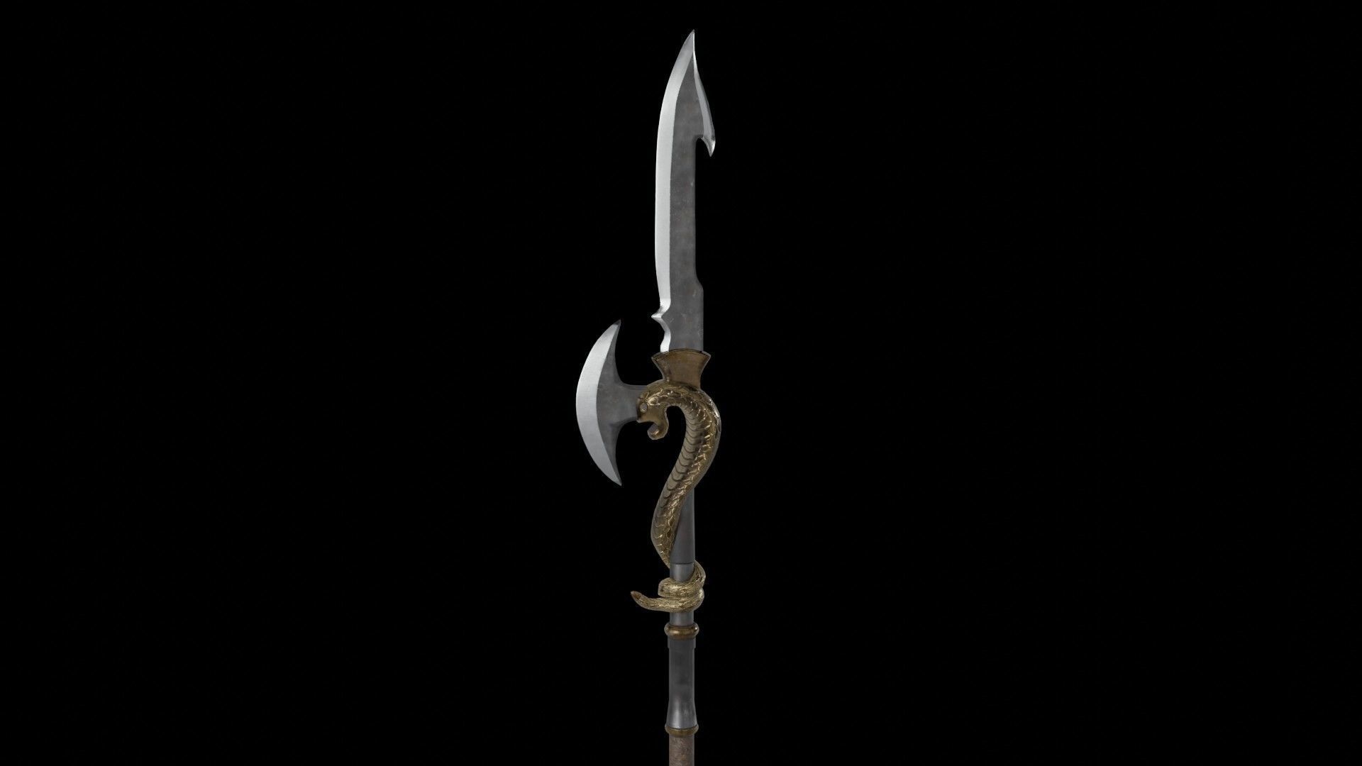 Spear02 elder scrolls iii sword Low-poly 3D model_10
