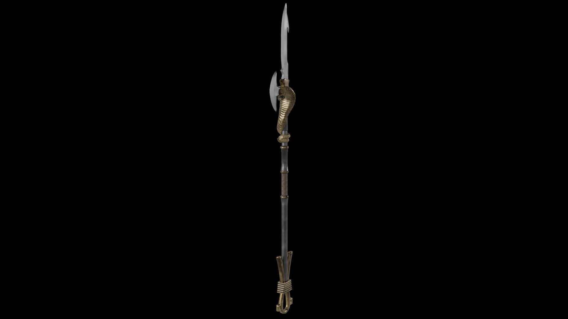 Spear02 elder scrolls iii sword Low-poly 3D model_2