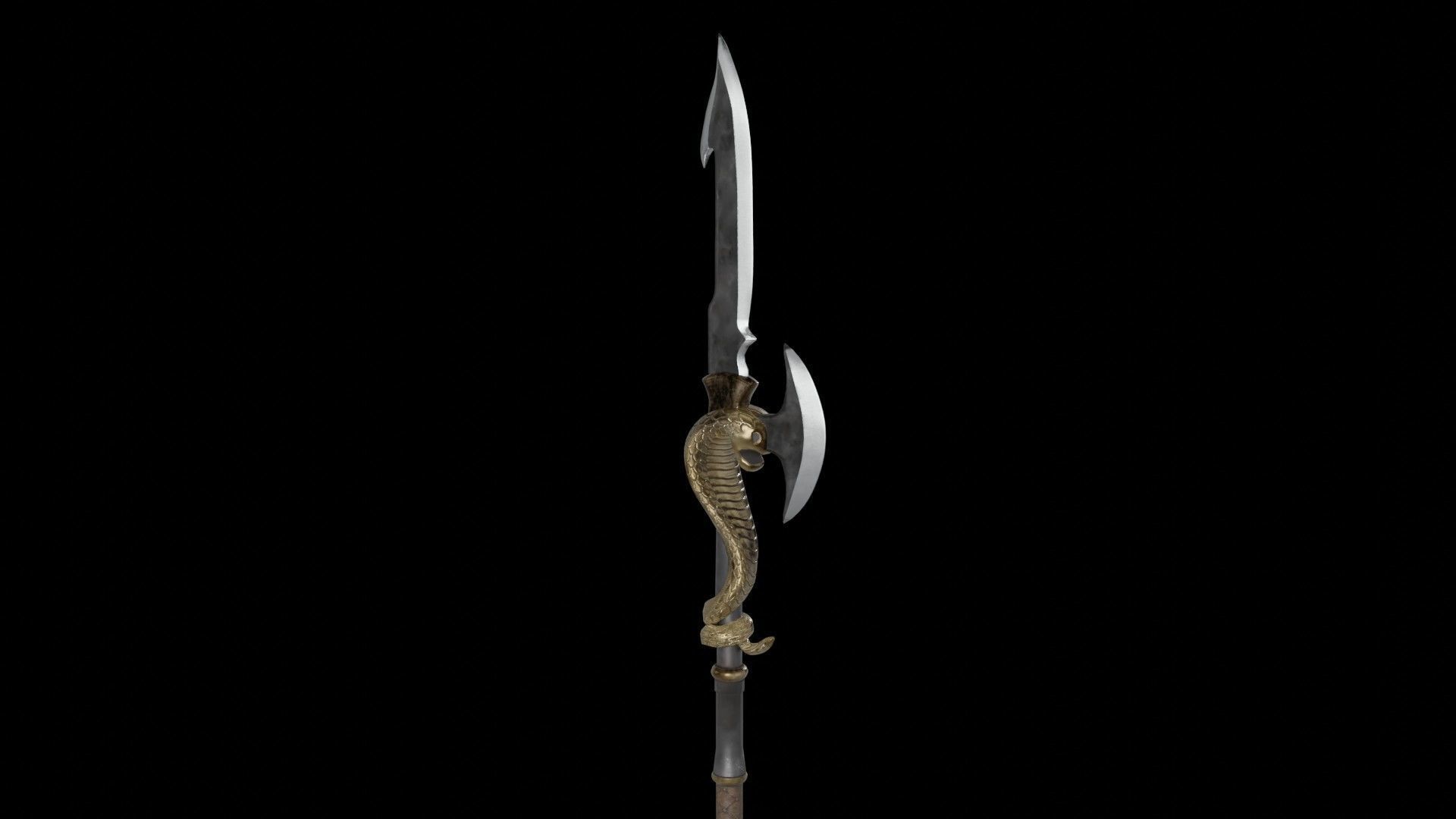 Spear02 elder scrolls iii sword Low-poly 3D model_11