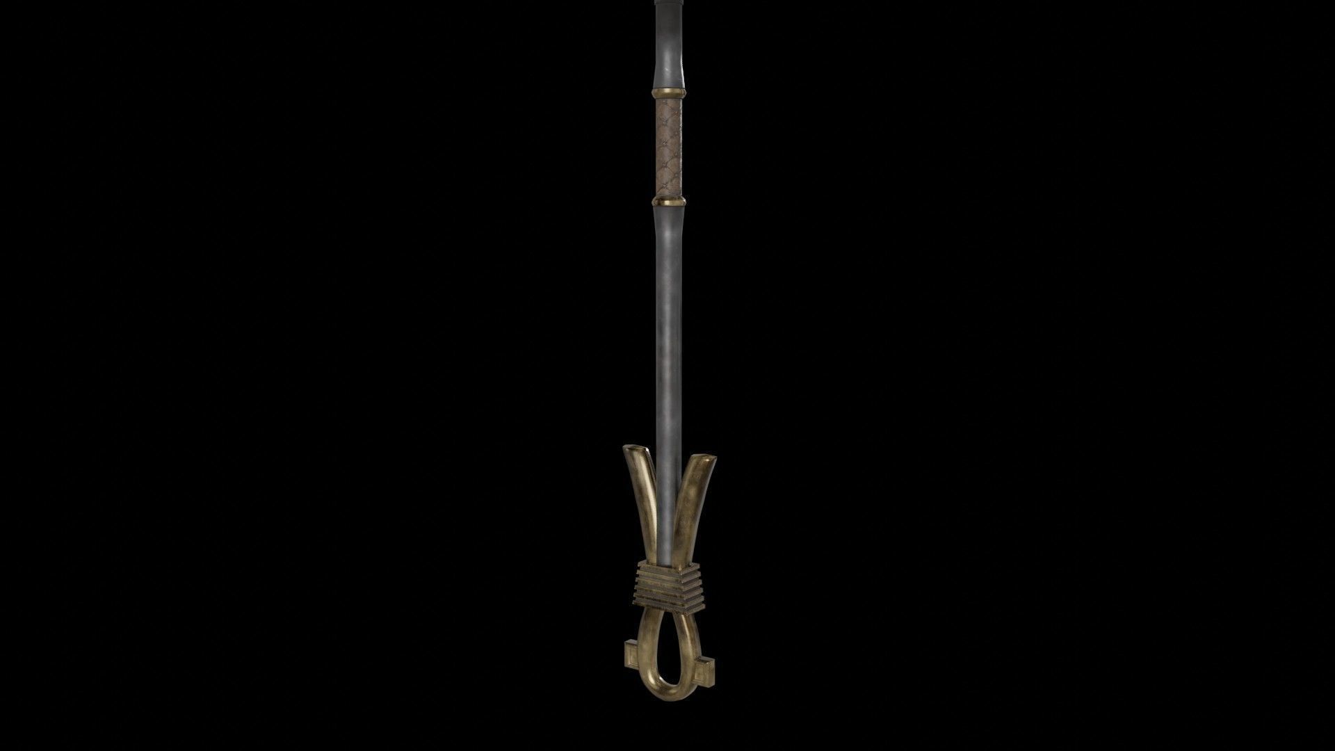 Spear02 elder scrolls iii sword Low-poly 3D model_12