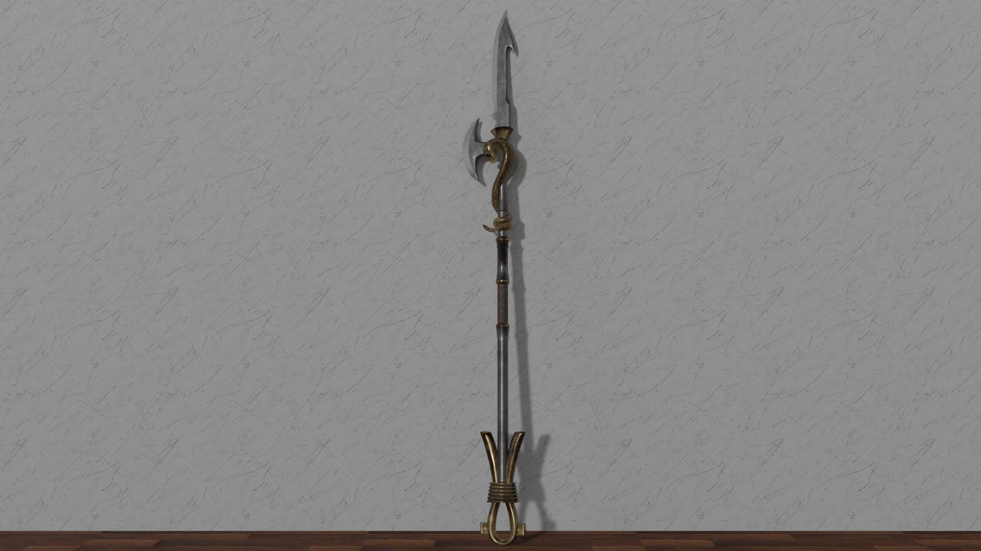Spear02 elder scrolls iii sword Low-poly 3D model_14