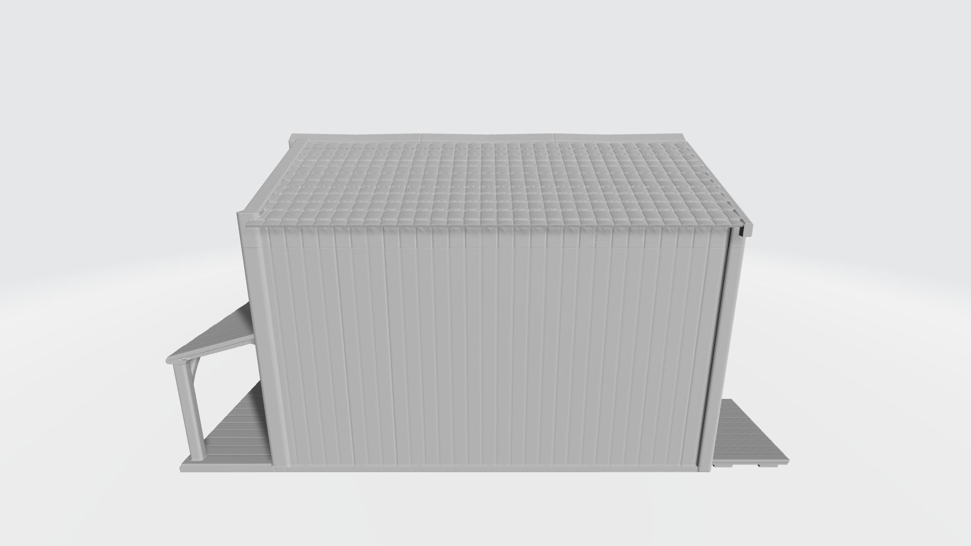 Wood house wild west 3D print model_3