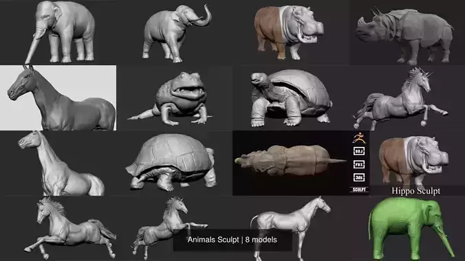 Animals Sculpt