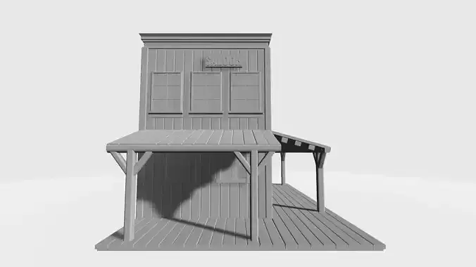 A salon from the Wild West era