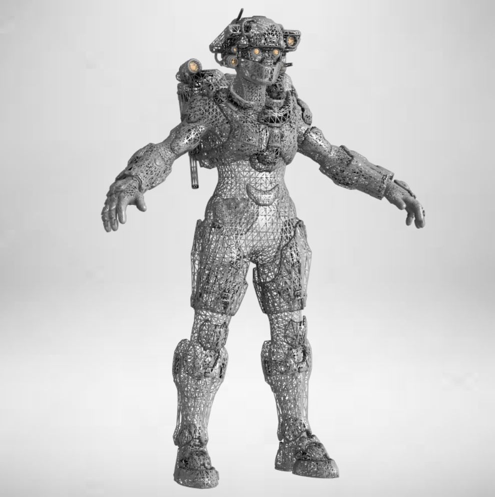 Gameready Future Character - 104 3D model_8