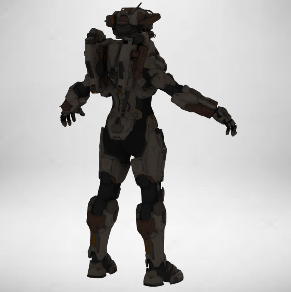 Gameready Future Character - 104 3D model_4