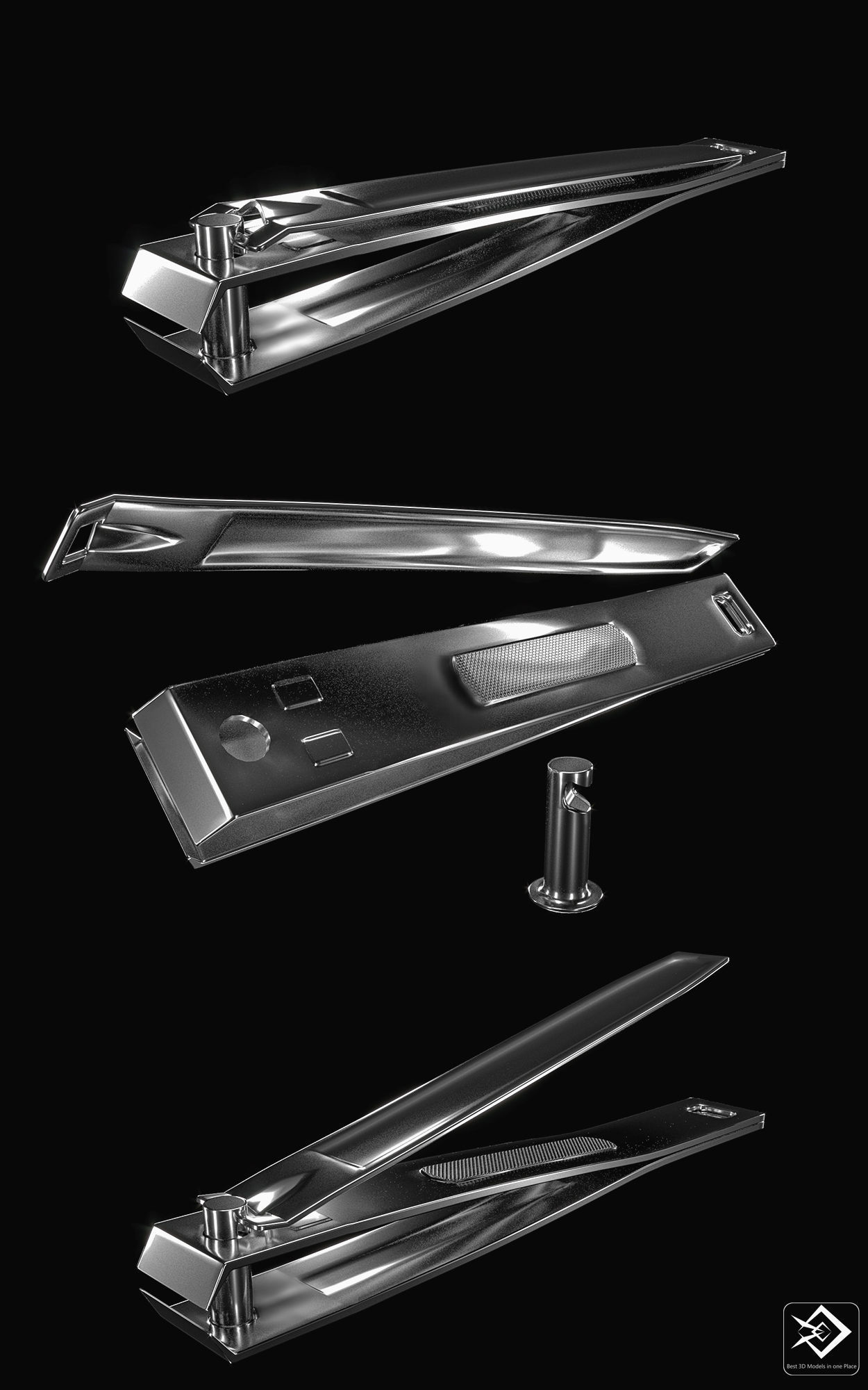 nail cutter 3D model_2