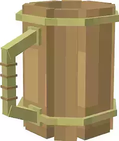 Minecraft wooden mug