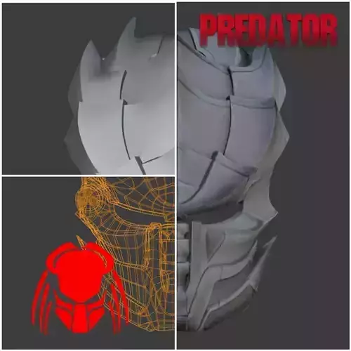 Predator mask -  INFERNO 3D print model