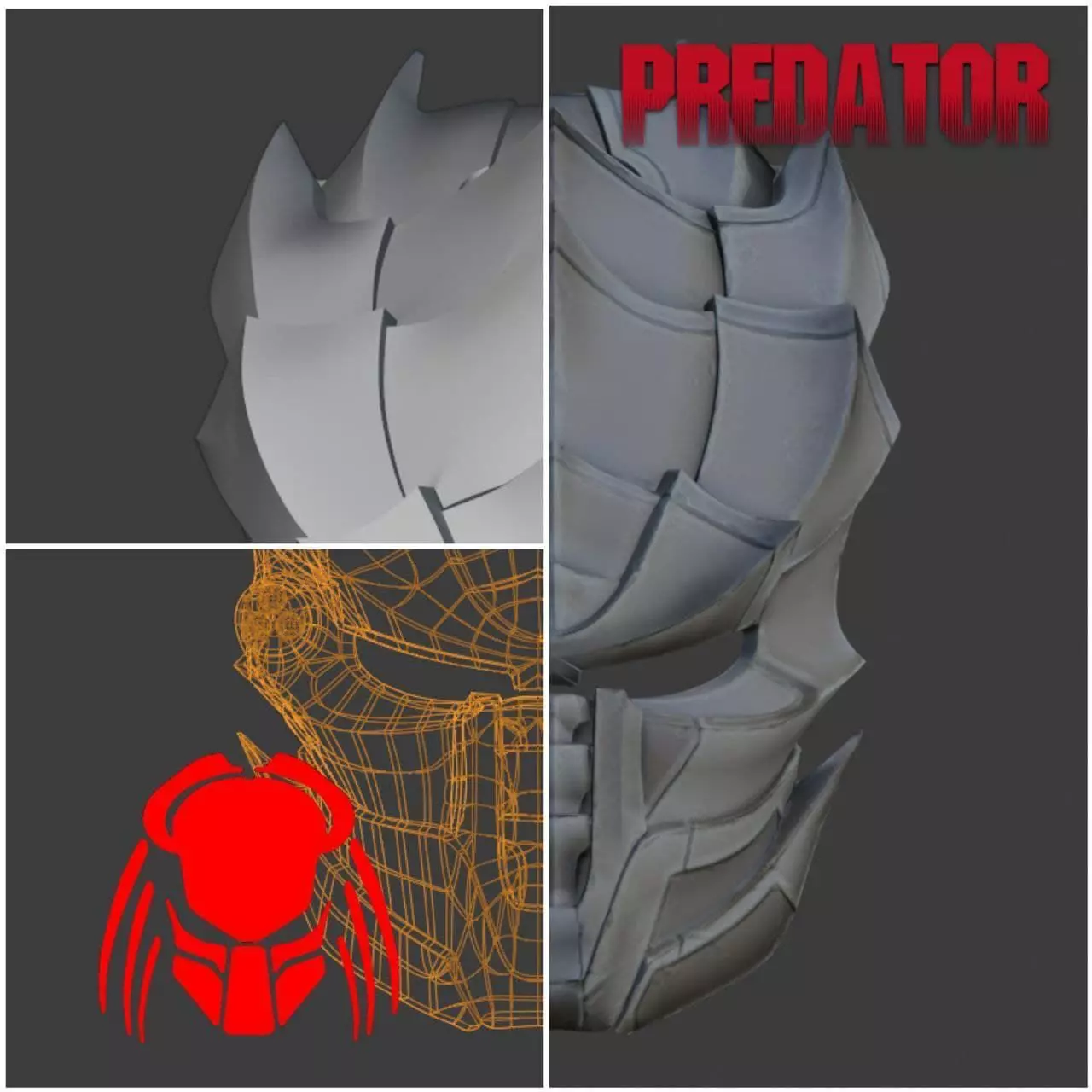 Predator mask -  INFERNO 3D print model_0