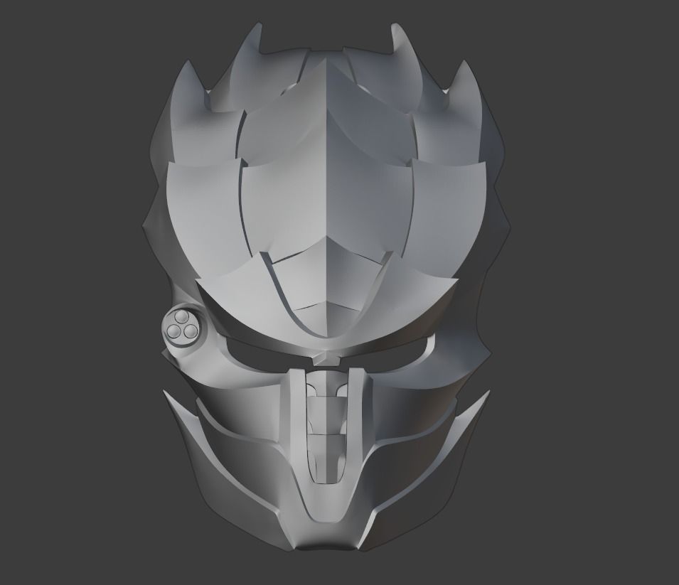 Predator mask -  INFERNO 3D print model_7