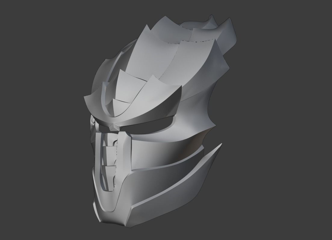 Predator mask -  INFERNO 3D print model_10