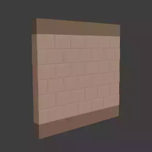 Low-poly Wall brick