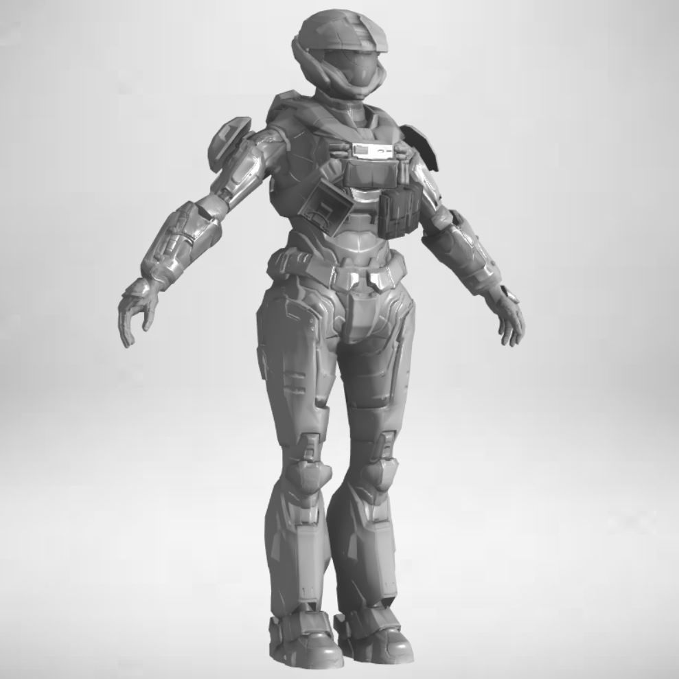 Gameready Future Character - 105 3D model_6