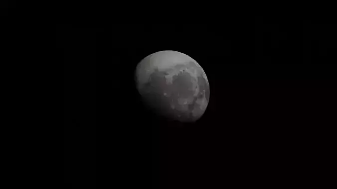 Moon model in night sky Free 3D model