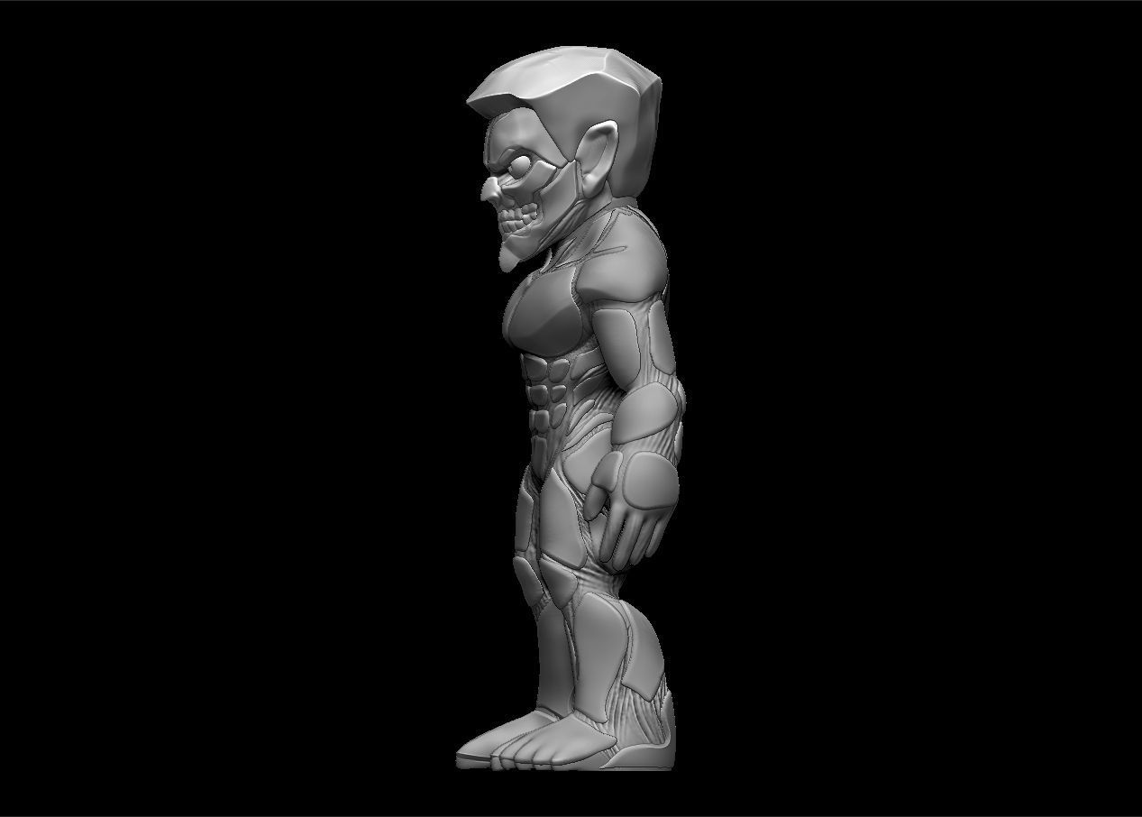Chibi Attack on titans armored titan model set 3D print model_2