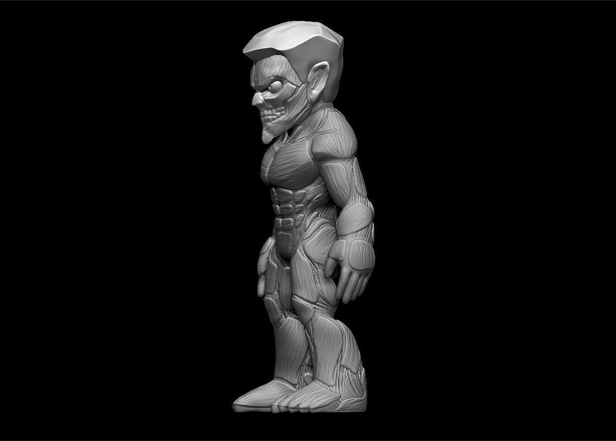 Chibi Attack on titans armored titan model set 3D print model_5