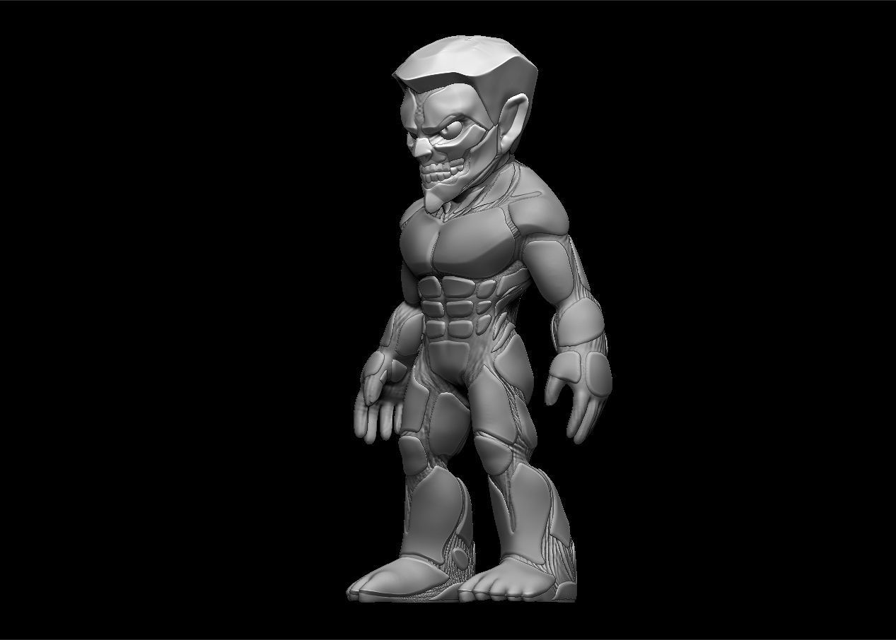 Chibi Attack on titans armored titan model set 3D print model_53