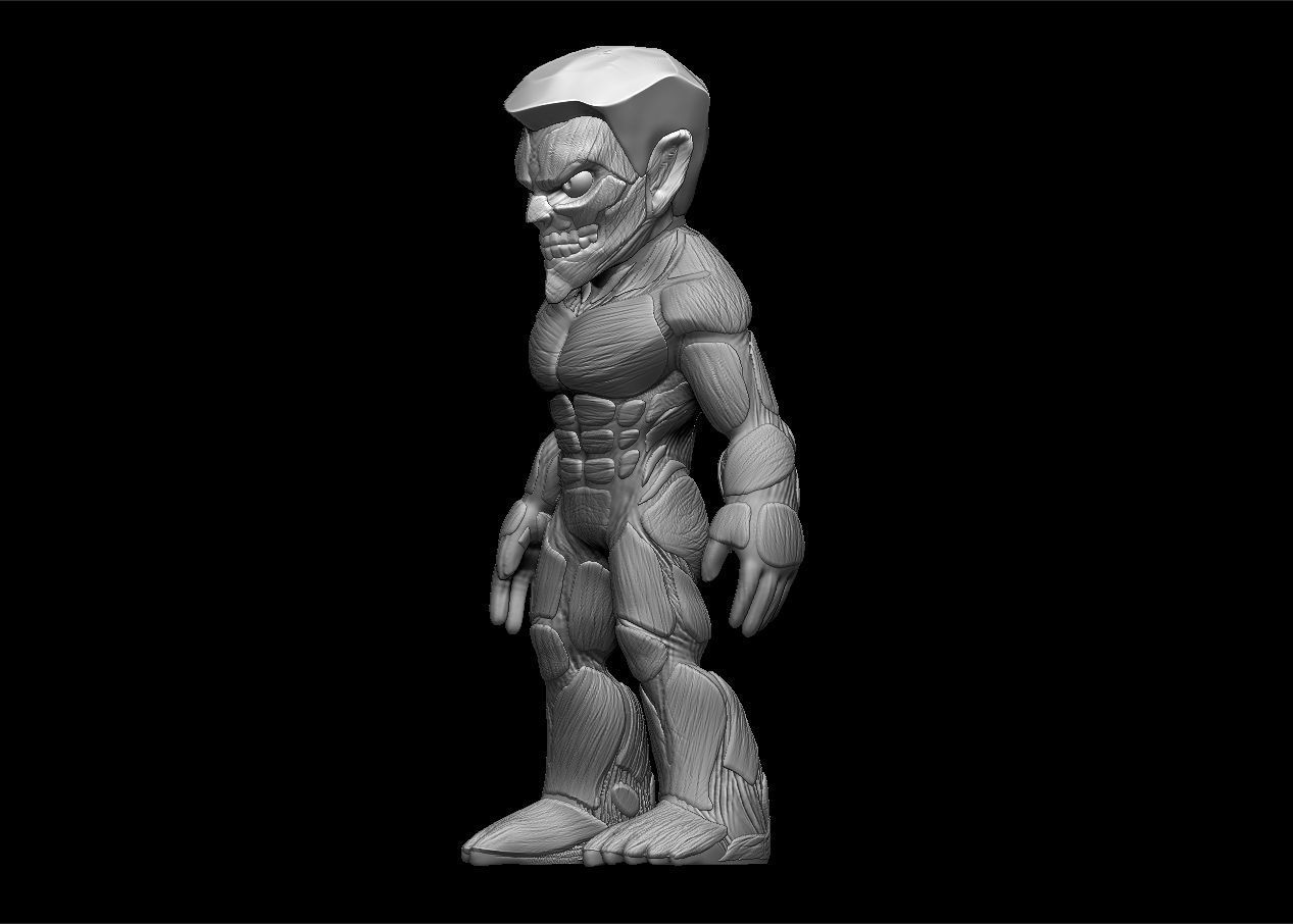 Chibi Attack on titans armored titan model set 3D print model_9