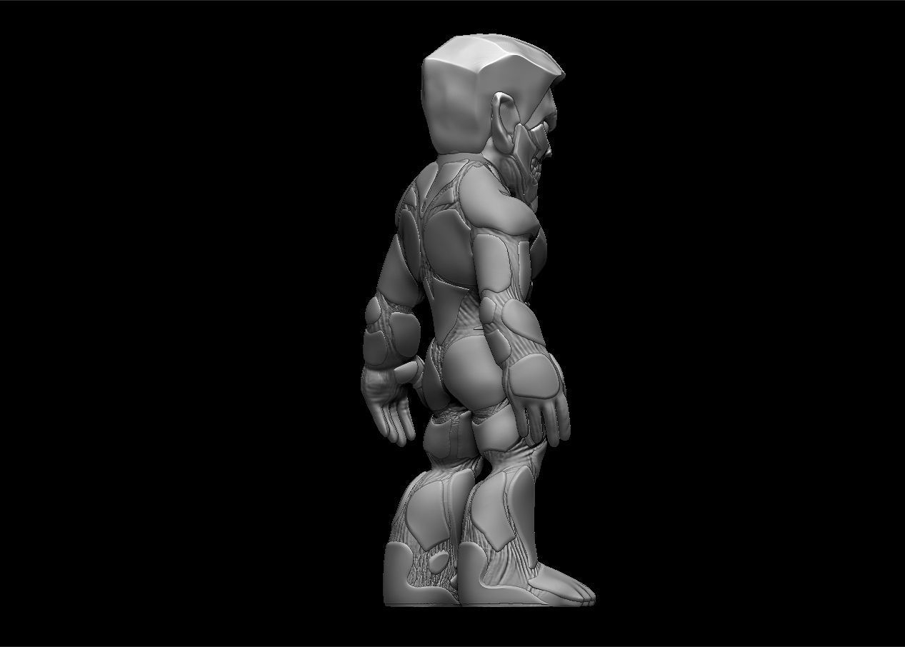 Chibi Attack on titans armored titan model set 3D print model_38