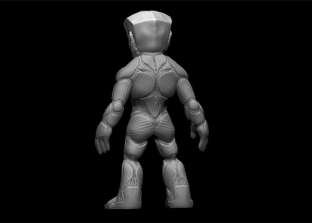 Chibi Attack on titans armored titan model set 3D print model_15