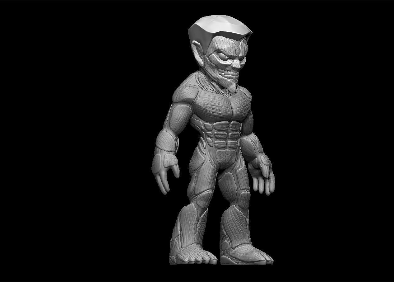 Chibi Attack on titans armored titan model set 3D print model_52