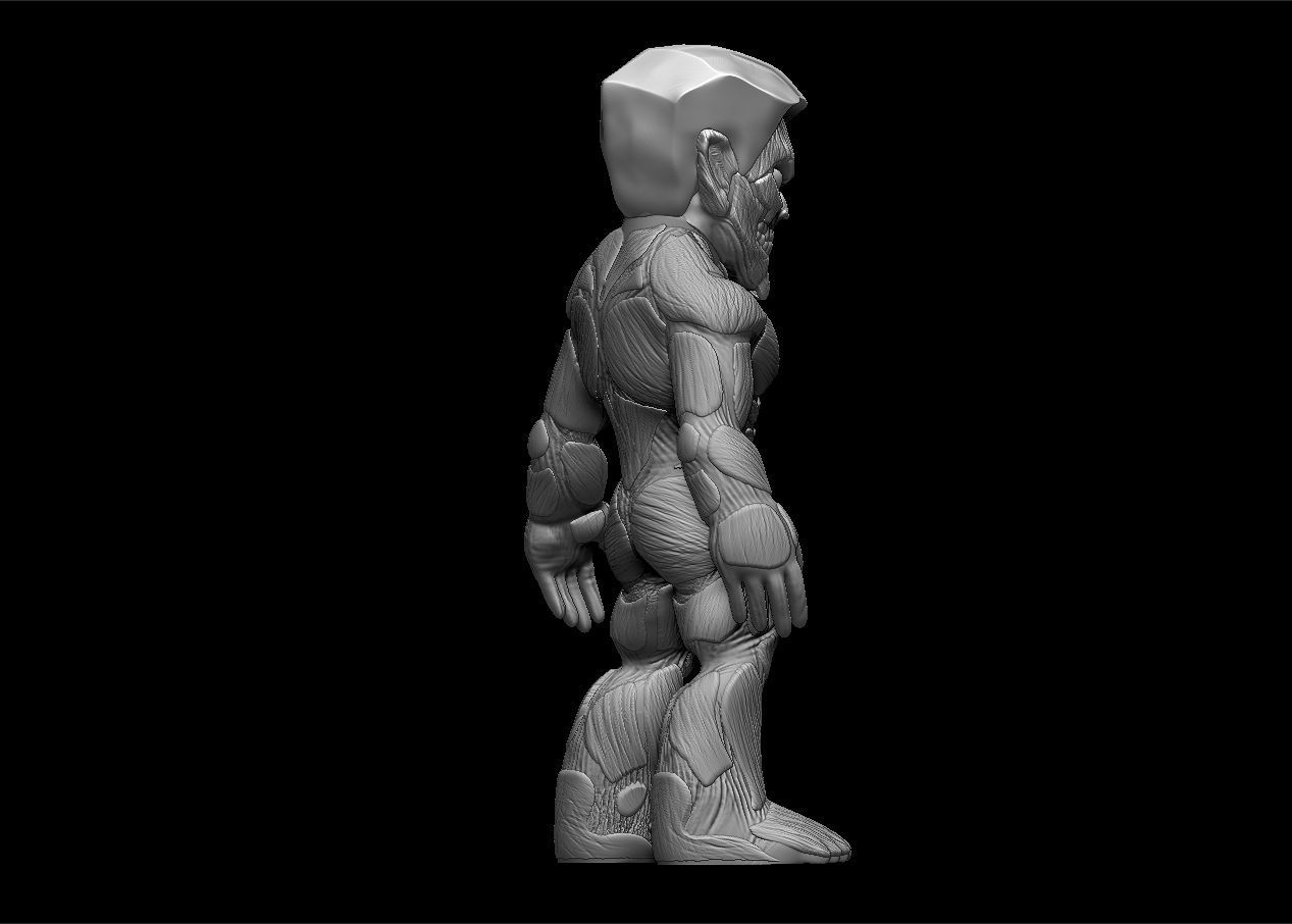 Chibi Attack on titans armored titan model set 3D print model_41