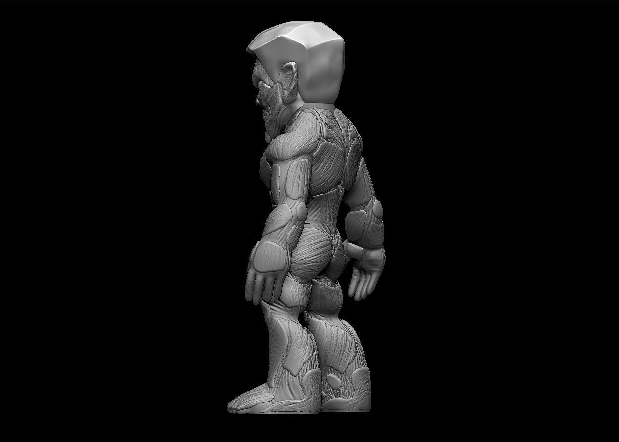 Chibi Attack on titans armored titan model set 3D print model_12