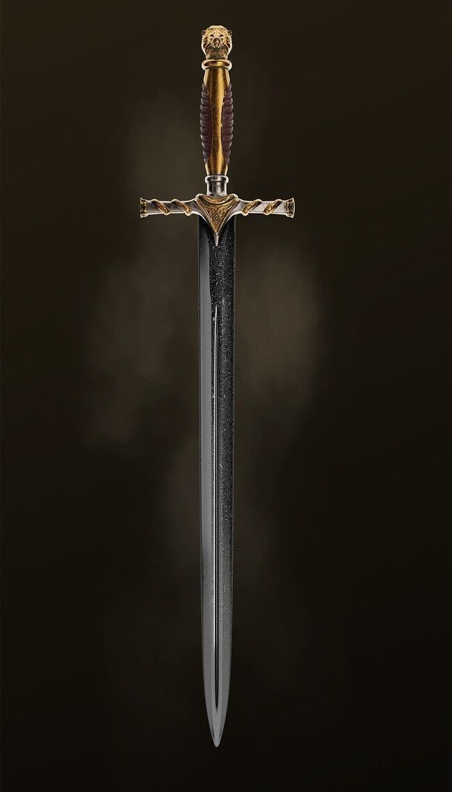 Kingsguard sword Game of thrones Subdivision ready Low-poly 3D model_1