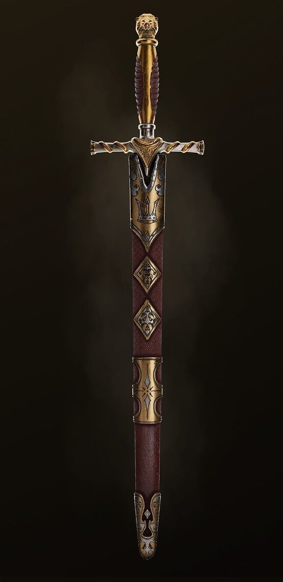 Kingsguard sword Game of thrones Subdivision ready Low-poly 3D model_2