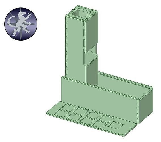 Compact Dice Tower - Ballista 3D print model