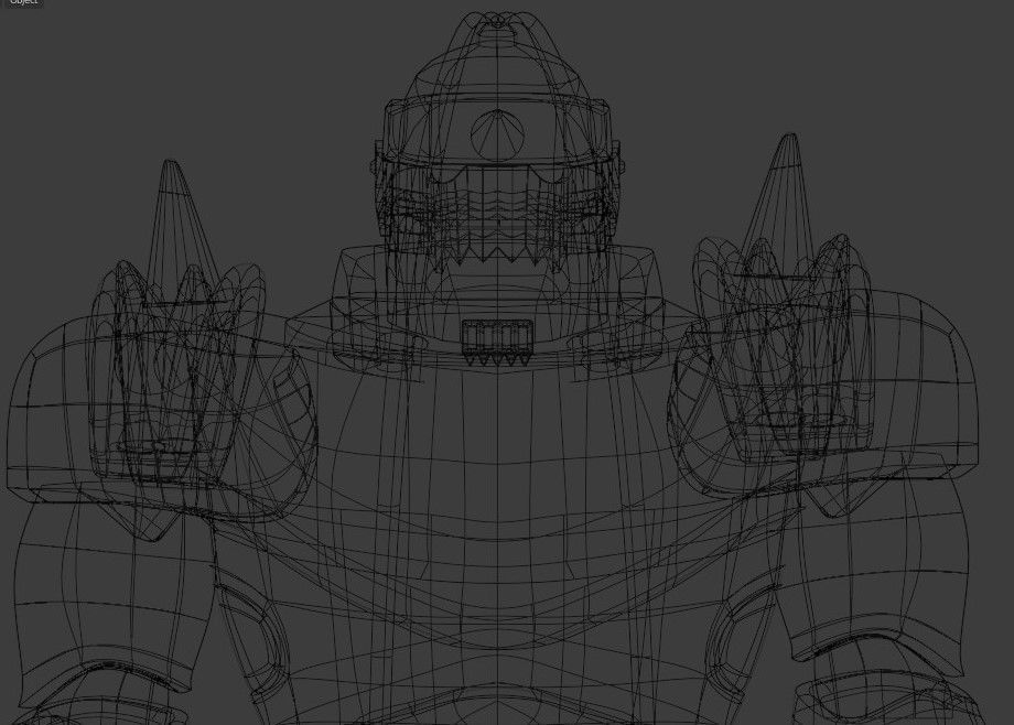 Alphose Elric Armor Full Metal Alchemist Low-poly 3D model_3