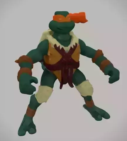 TMNT Michelangelo - Teenage Mutant Ninja Turtles 3D Model 3D print model