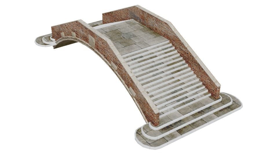 Venitian Bridge - Low poly PBR Low-poly 3D model_5